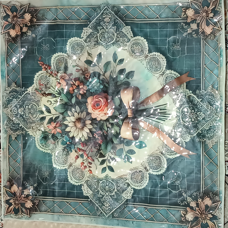 سفره مخمل رویه سلفون